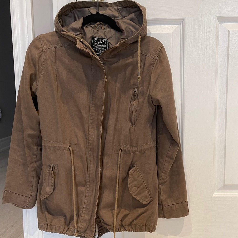 Army Green Fall Utility Jacket - Picture 4 of 10